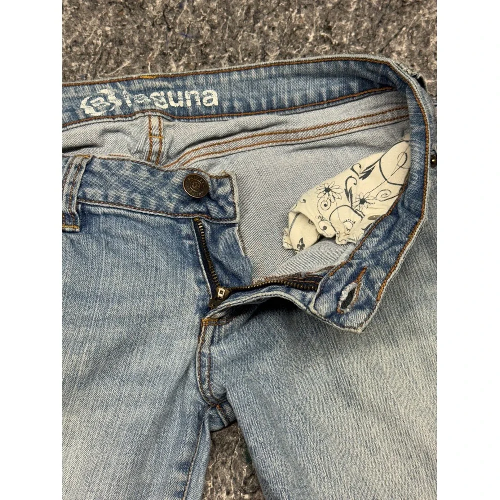 Bullhead Laguna Bootcut Jeans Light Wash Low Rise Size 7 Long Stretch Denim - Picture 6 of 15